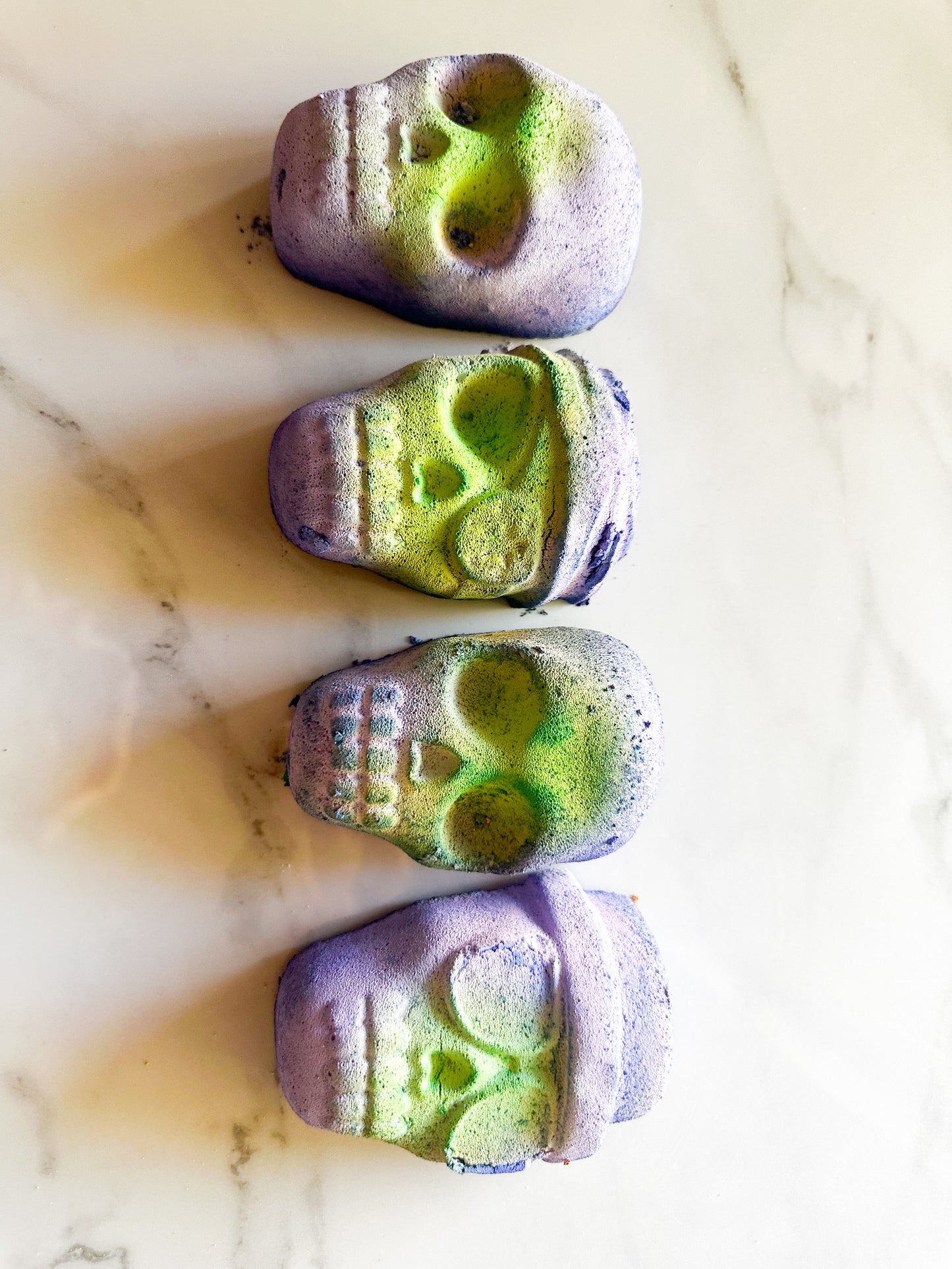 Large Zombie Skulls ( Set of 4)