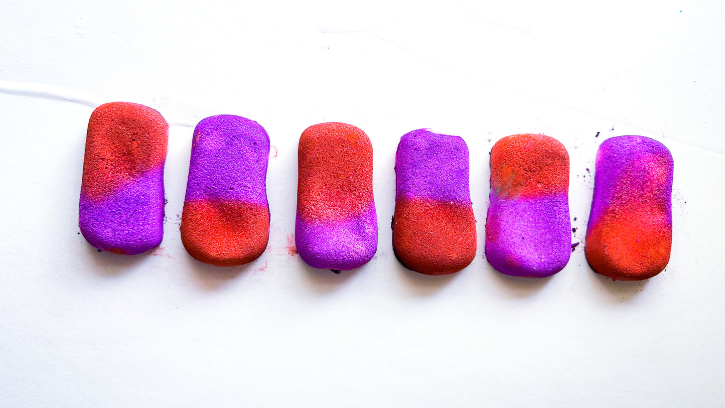 Red and Purple Bars *Set of 6*
