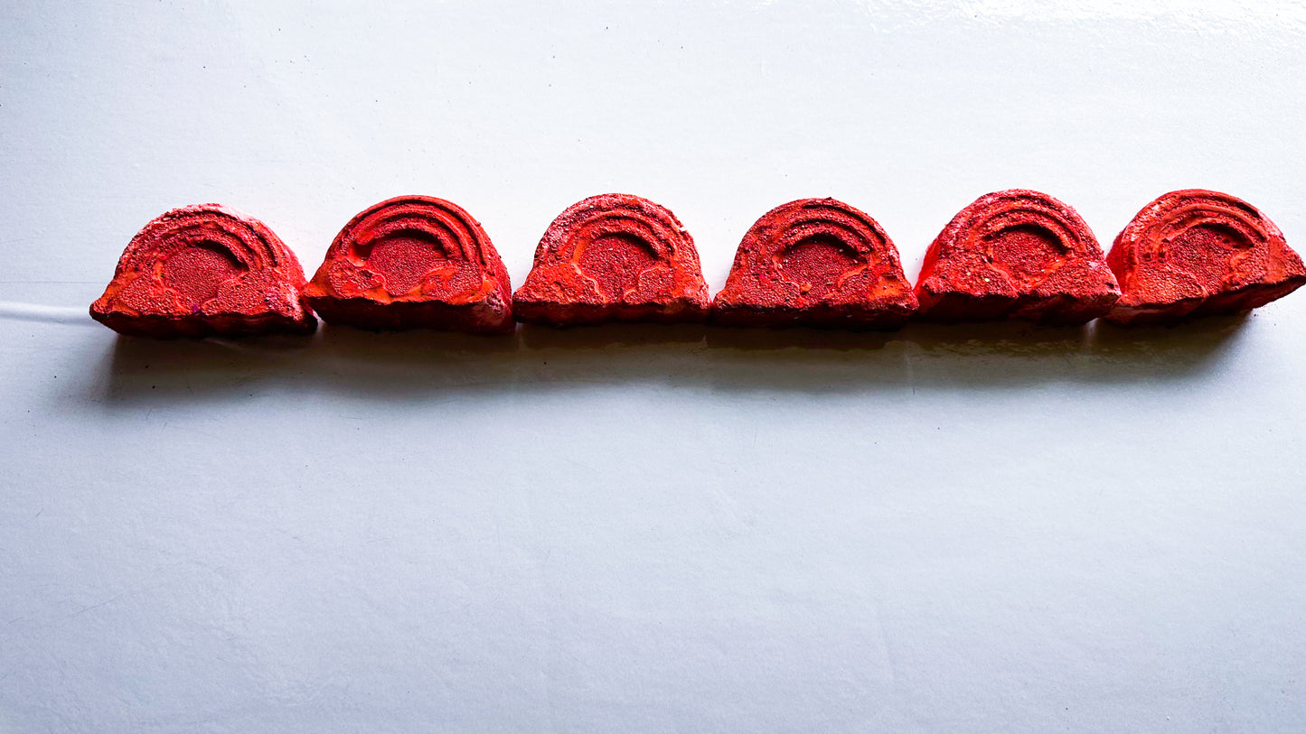 Dusty Red Rainbow (Set of 5)