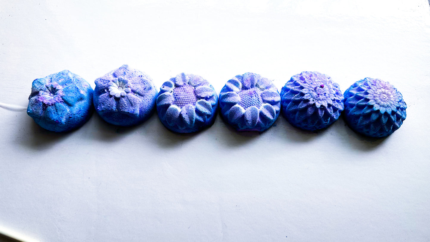 Purple Punch Round Flowers *Set of 6*