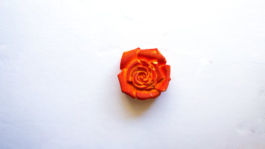 Zesty Orange Medium 3D Rose. *JASMRMarie Reform*
