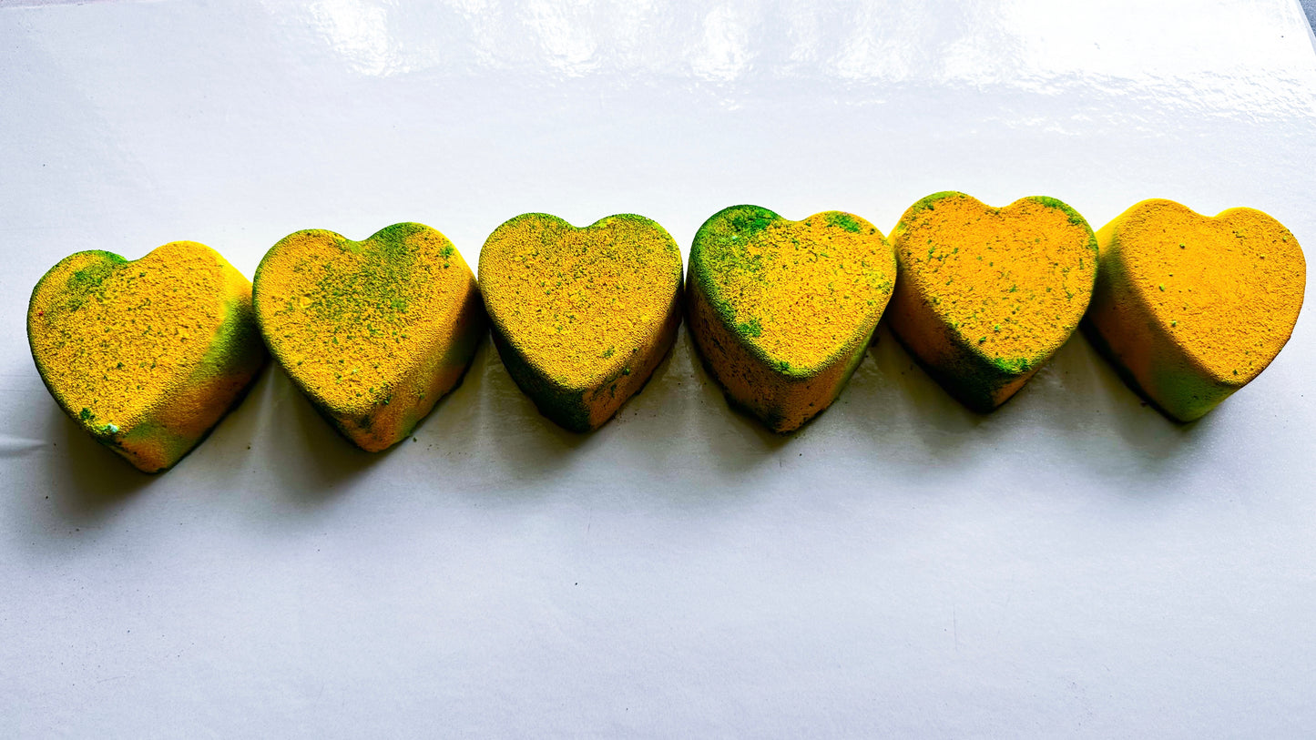 Lemon Lime Hearts (Set of 6)