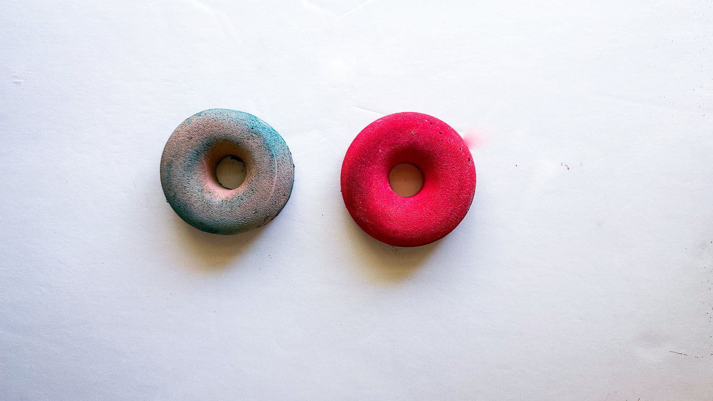 Pink and Ash Purpld Duo Medium Donuts (Set of 2). *JASMRMarie Reform*