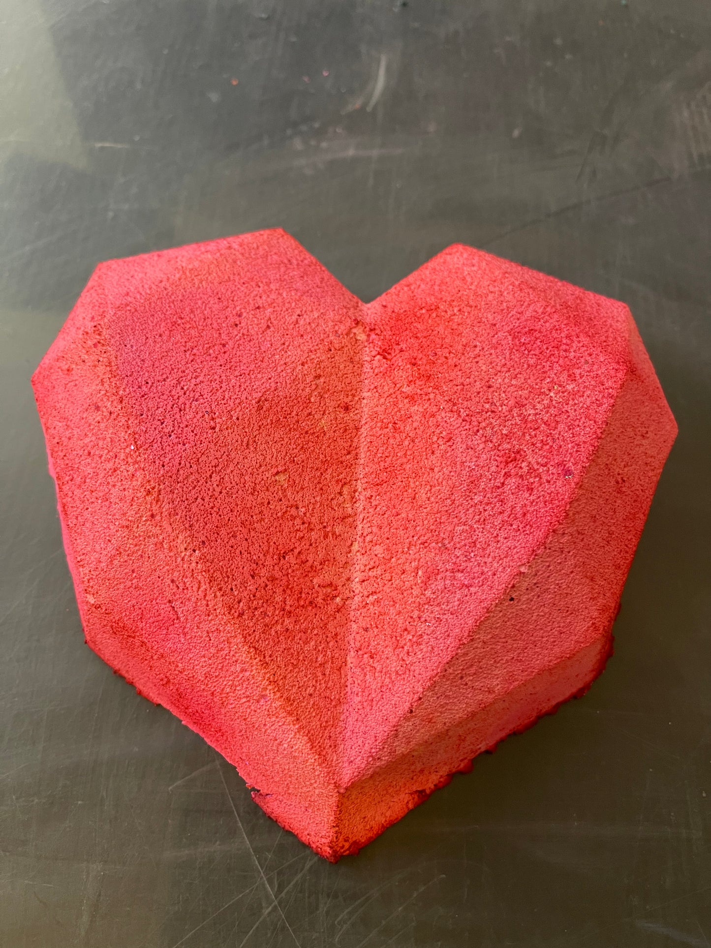 Bright pink 3d heart