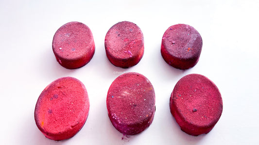 Burgundy Ovals (Set of 6)