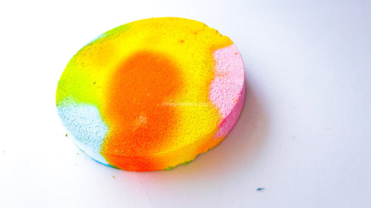 Tye Dye Easter Large Round Slab