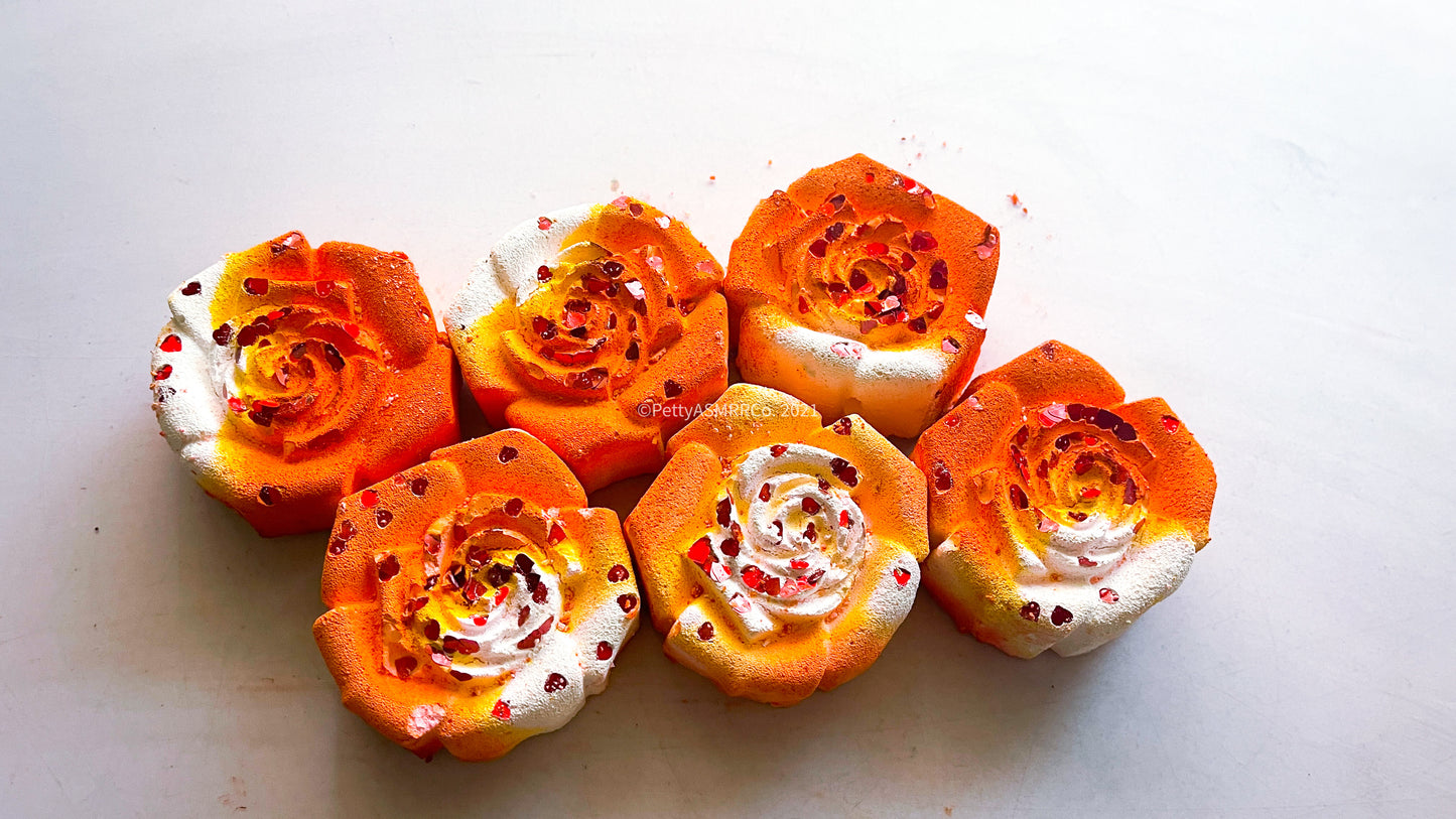 Orange Zest Roses (Set of 6)