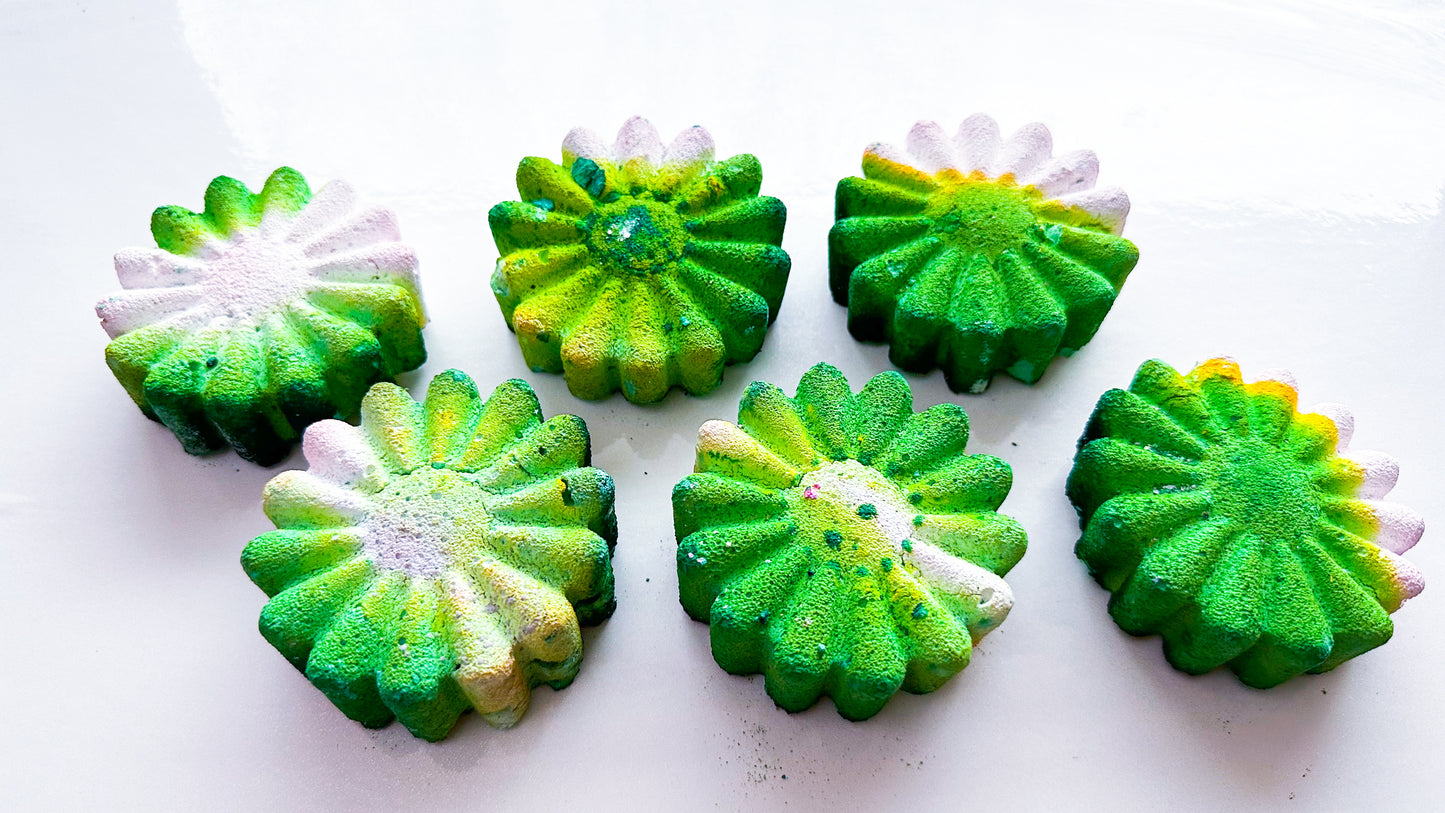 Green Burst Sun Flowers (Set of 6)