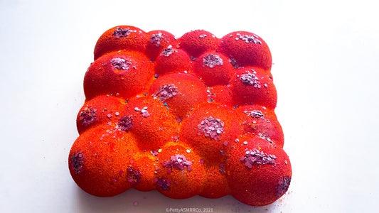 Sienna Glitter Large Bubble Slab