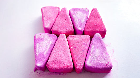 Petty Pink Triangles (Set of 8)