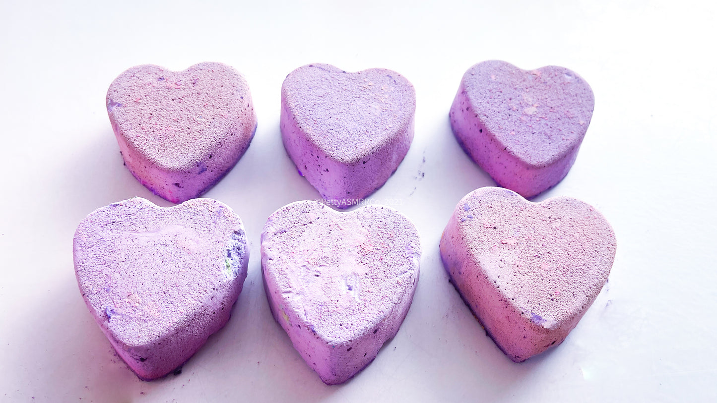 Pale Purple Hearts (Set of 6)