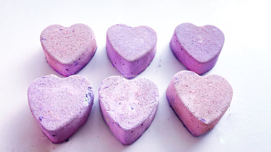 Pale Purple Hearts (Set of 6)