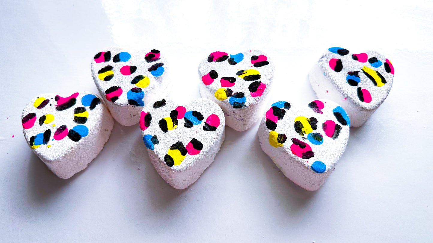 *Glitter Bombs* Lisa Frankie RGC Hearts * Set of 6 *