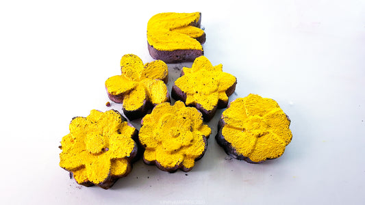 Gold Berry Flowers (Set of 6)