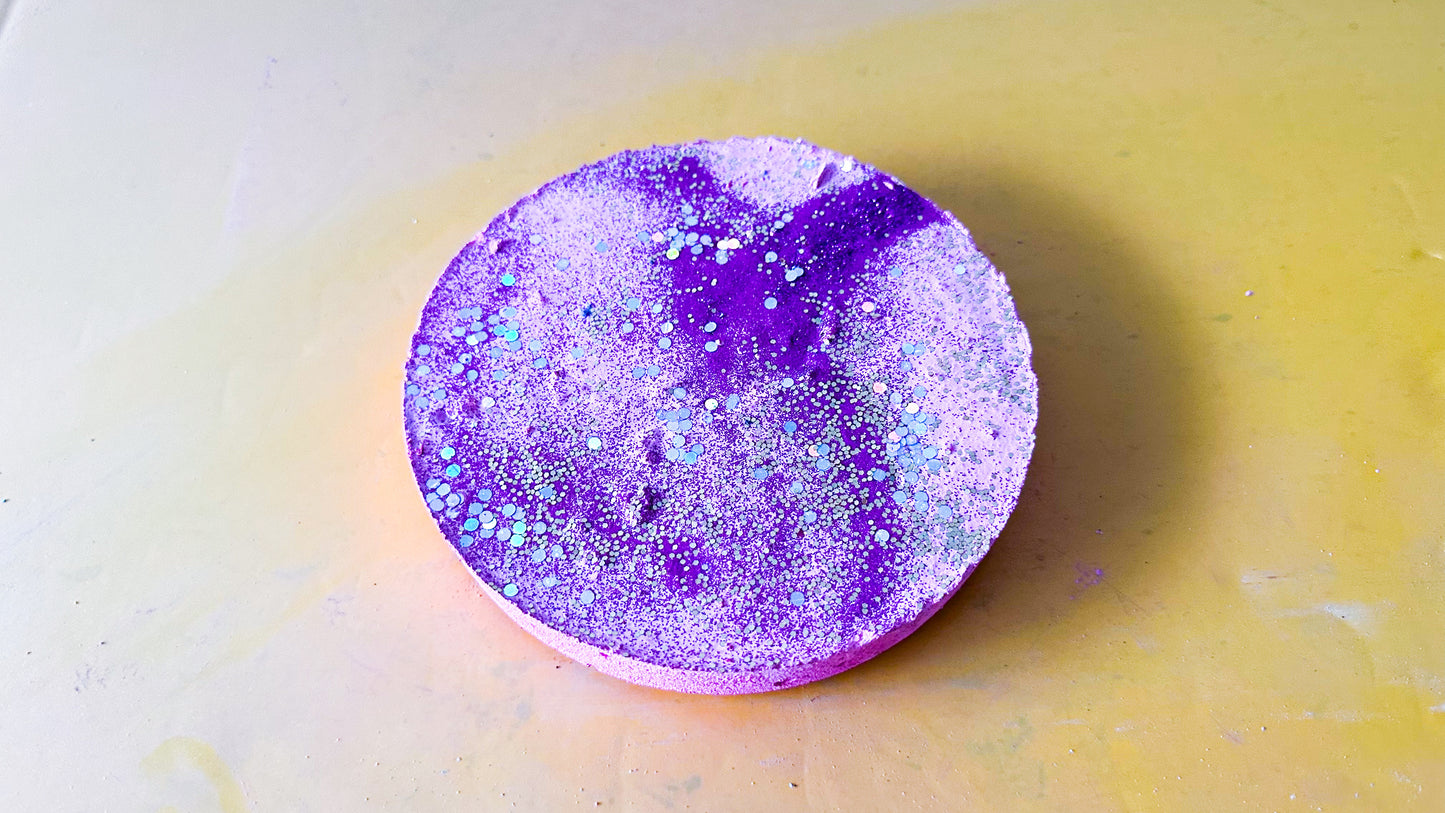 Barbie Princess Purple Glitter Slab