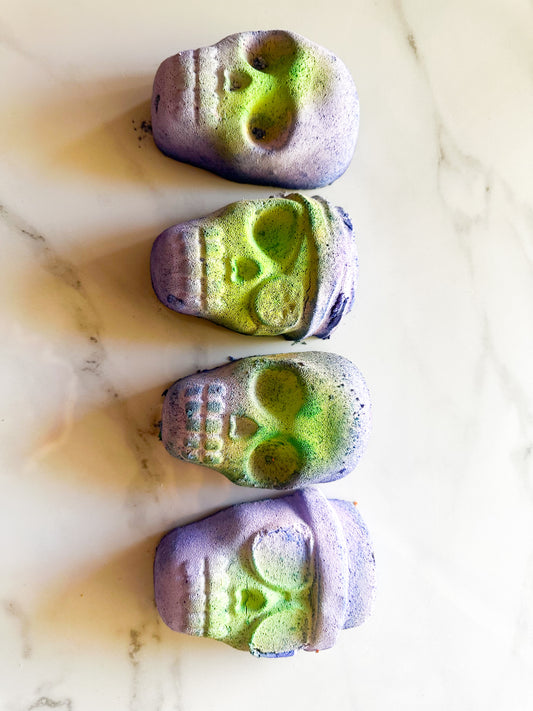 Large Zombie Skulls ( Set of 4)