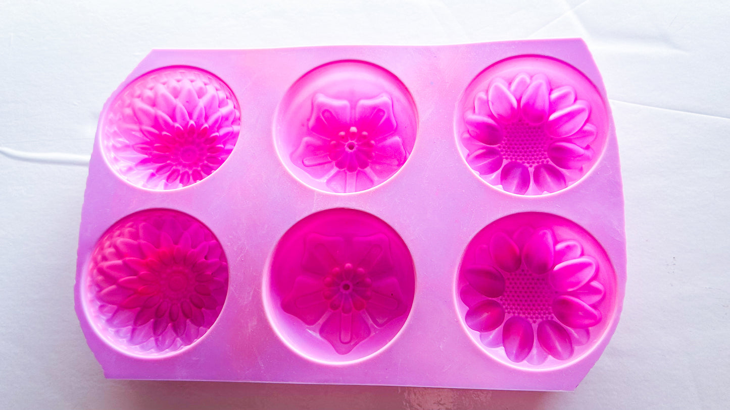 Round Flowers  - Clearance Molds (Cleaned and Used)