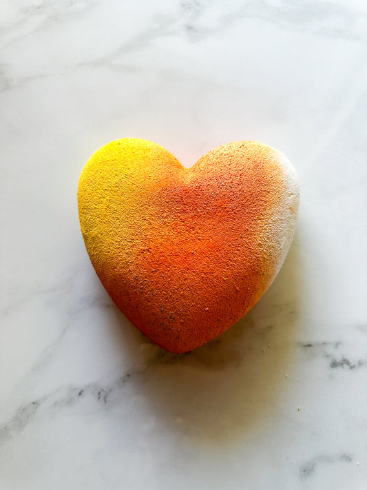 Candy Corn Medium 3D Heart
