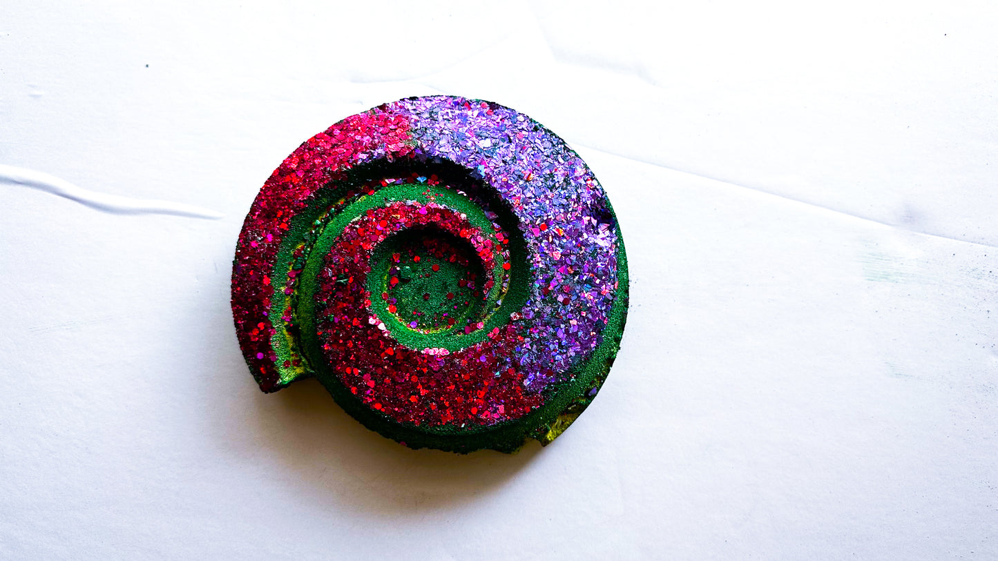 Glitter Galaxy Large Spiral Slab