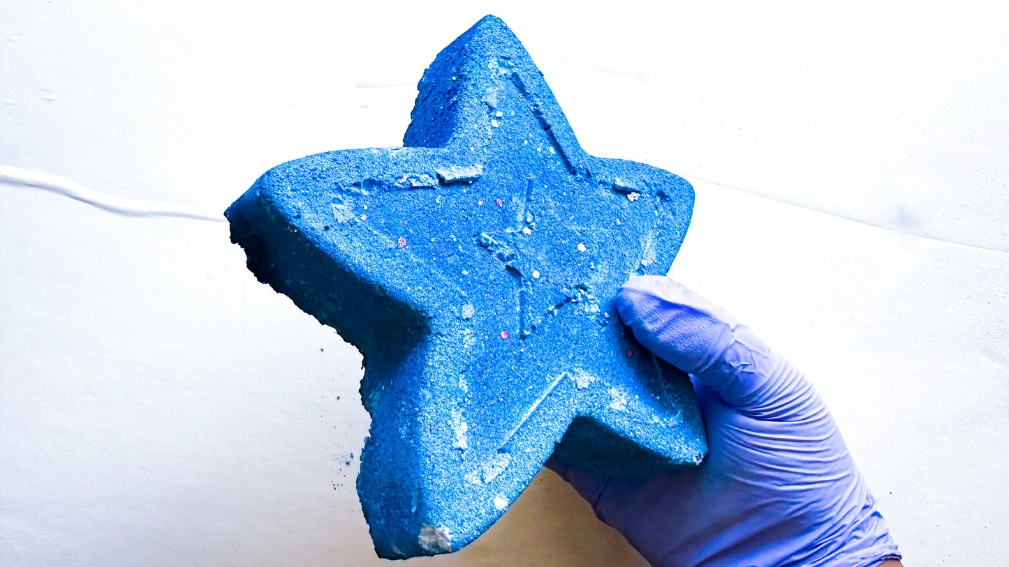 Deep Pigment Blue 3D Star