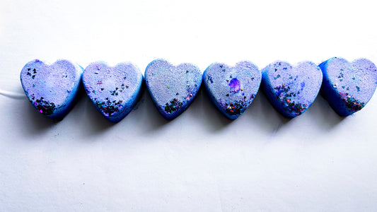 Lavender Circus Cookie Hearts (Set of 6)