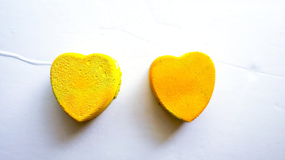 Lemon Lime Duo Medium 3D Hearts (Set of 2)