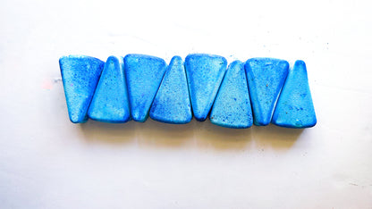 Deep Pigment Blue Triangles (Set of 8 ) *JASMRMarie Reform*