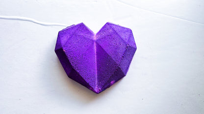 Neon Purple Extra Large 3D Heart