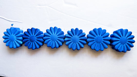 Blurple Spiral Flowers * Set of 6 *