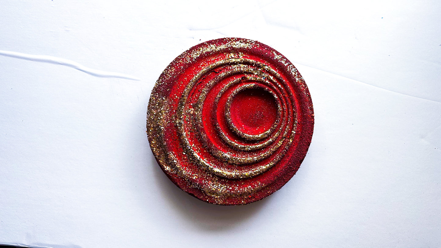 Red Ruby Extra Large Spiral Slab JAsmrMarie Reform