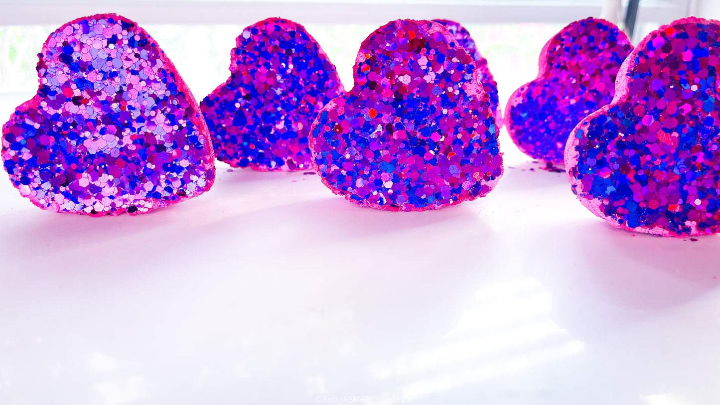 "Boo U Whore “ RGC Glitter Hearts ( Set of 6)