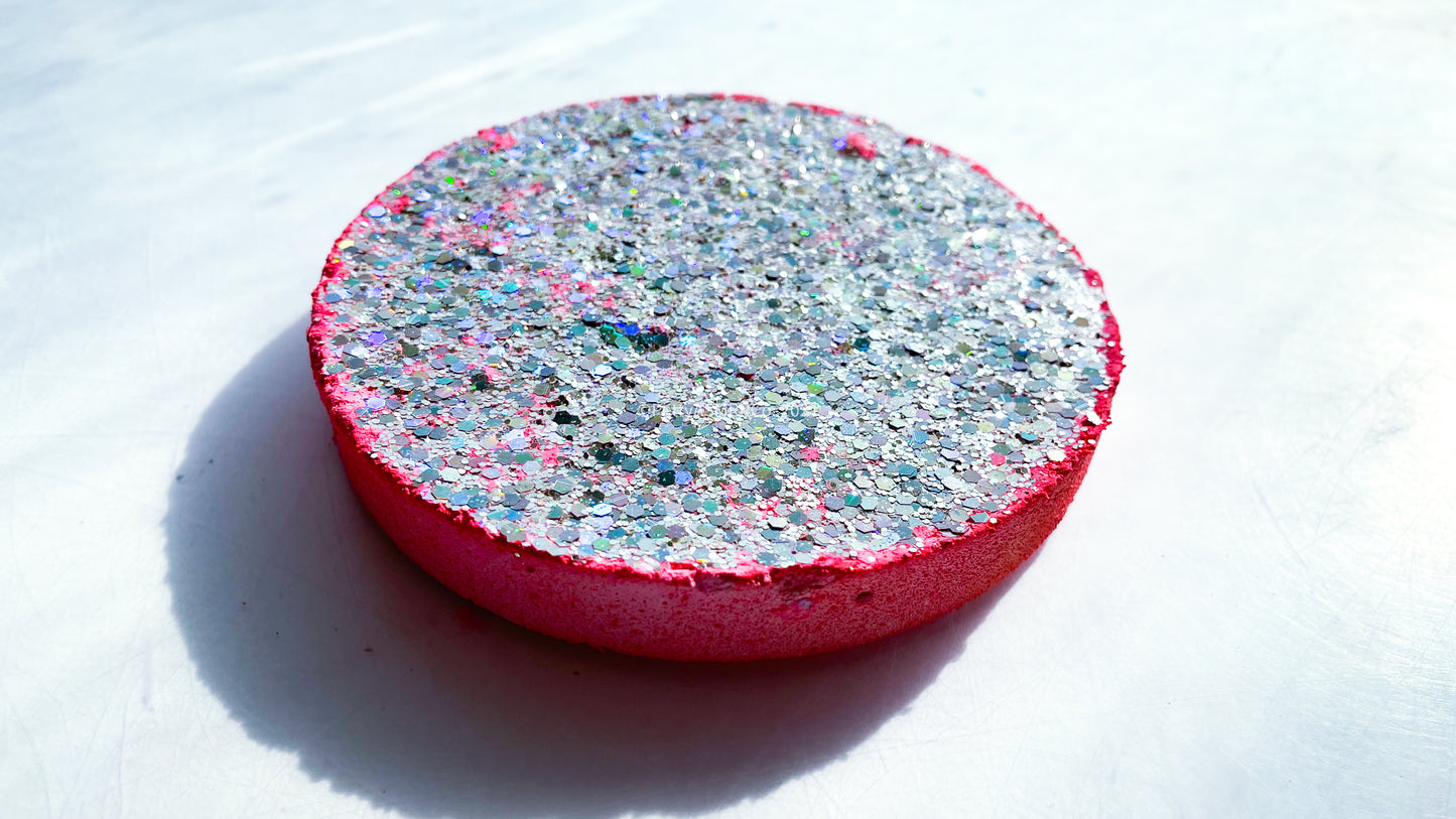 Bubblegum Pink Large Glitter Disc