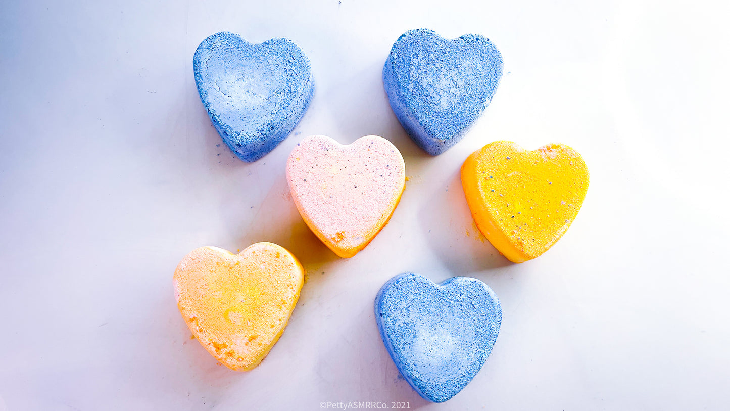 Yellow | Blue Heart Mix (Set of 6)