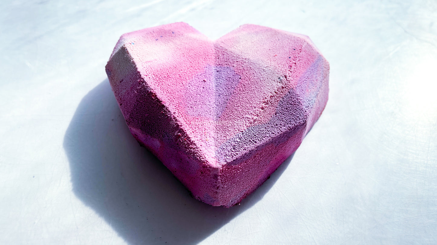 Supernova Violet Large 3D Heart