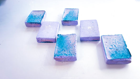 Blue | Purple Tye-Dye Bars ( Set of 6)