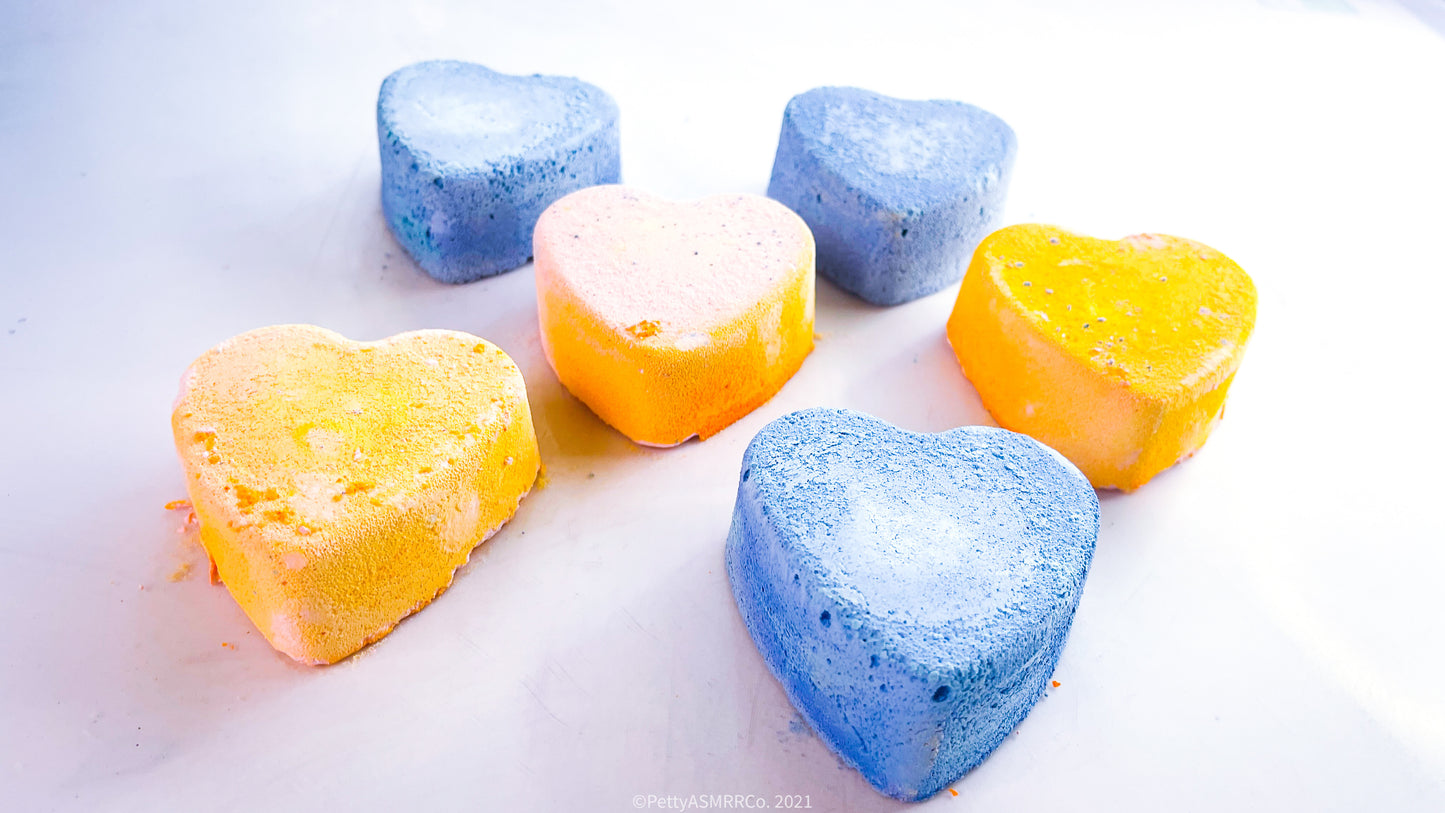 Yellow | Blue Heart Mix (Set of 6)