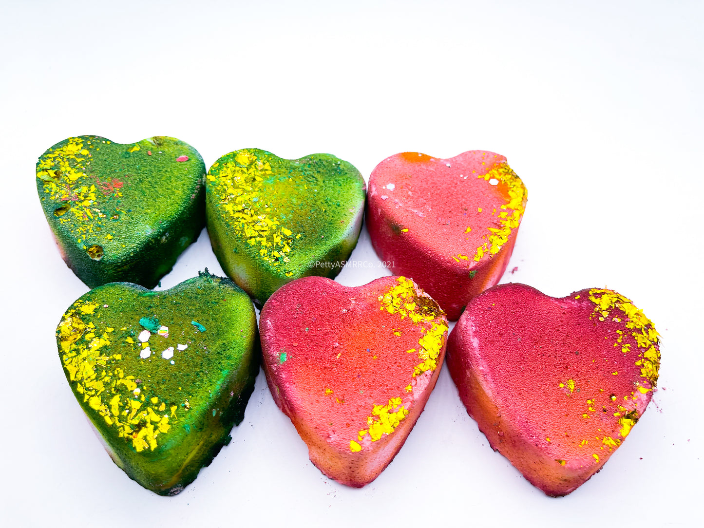 Jolly-Olly Red/Green Hearts *Set of 6*