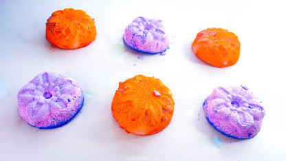 Purple | Orange Flower Mix ( Set of 6 )