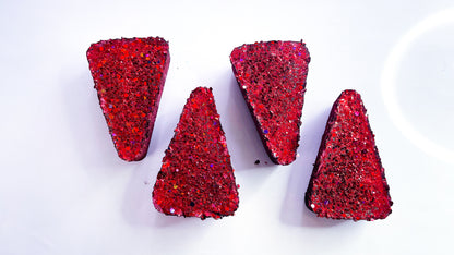 Red Velvet Reformed Gym Chalk Triangles ( Set of 4 )