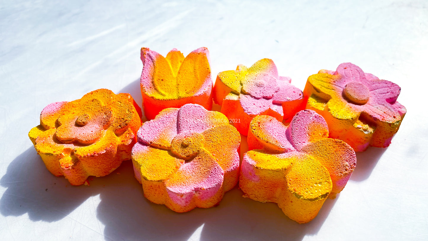 Strawberry lemon Flowers *Set of 6 *