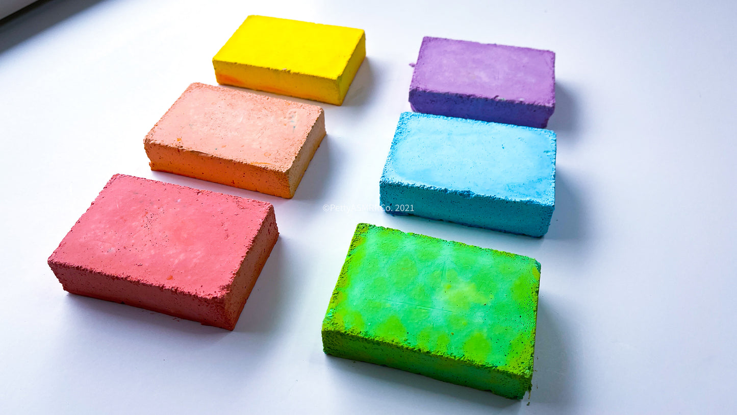 Easter Rainbow Reformed Gym Chalk Squares ( Set of 6 )