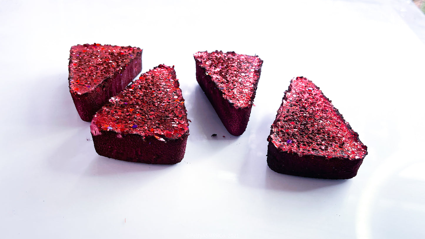 Red Velvet Reformed Gym Chalk Triangles ( Set of 4 )