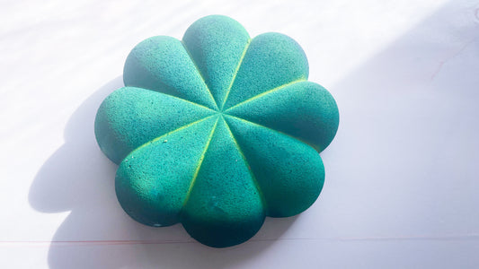 Cool Green Spiral Bun