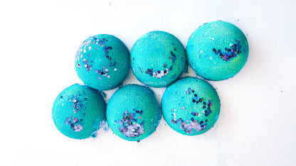 Teal Glitter Poppers (Set of 6)