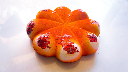 Zesty Orange Large Spiral Bun