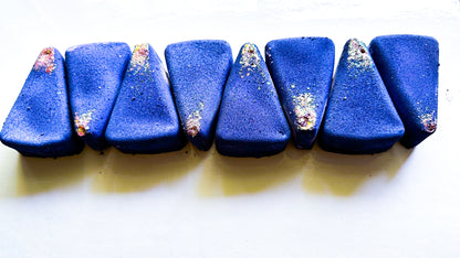 Blurple Berry Glitter Triangles (Set of 8 )