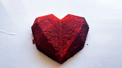 Large Deep Red 3D Heart