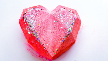 Extra Large Pink Disco 3D Heart