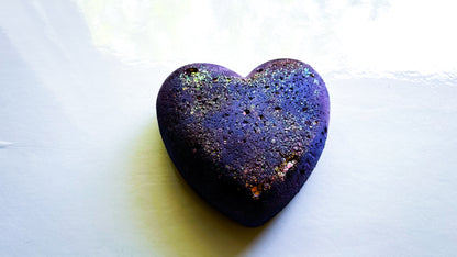 Purple Gold Galaxy Medium 3D Heart