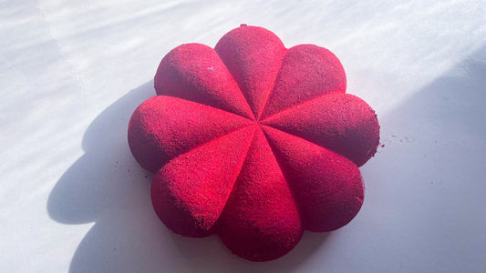 Blood Red Spiral Bun